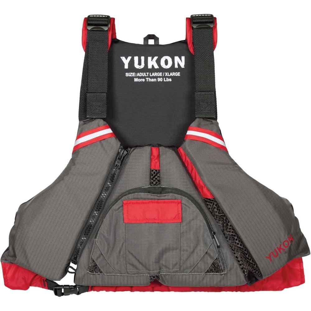 imageYukon Epic Paddle Life Vest Multiple Colors AvailableCarbonDeep Red
